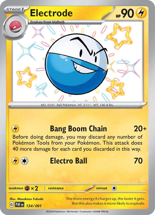 Electrode (134/091) [Scarlet & Violet: Paldean Fates] - Pokemon Single