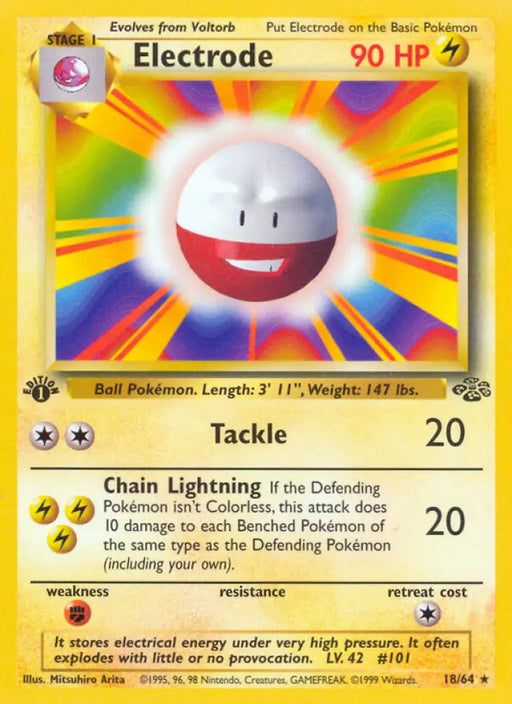 Electrode (18/64) [Jungle 1st Edition] - Pokemon Single