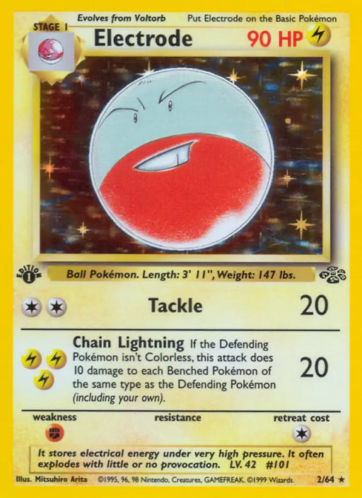 Electrode (2/64) [Jungle 1st Edition] - Pokemon Single