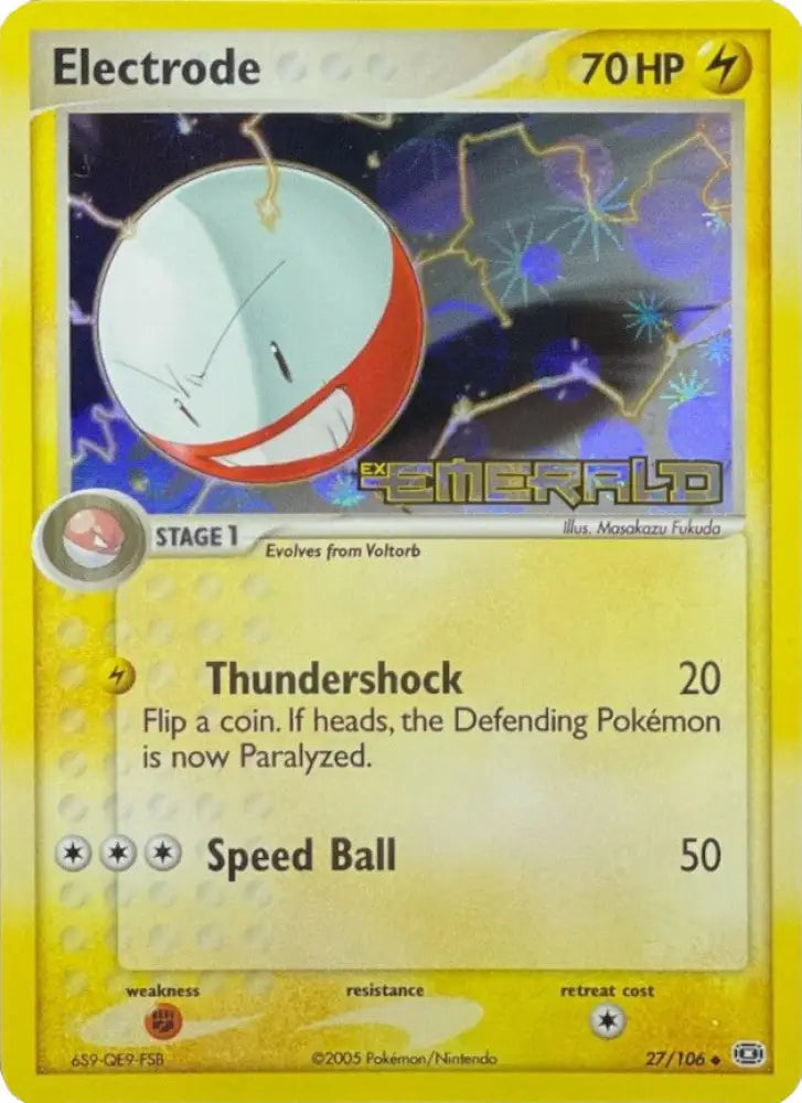 Electrode (27/106) (Stamped) [EX: Emerald] - Pokemon Single