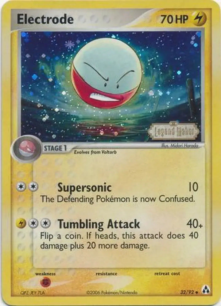 Electrode (32/92) (Stamped) [EX: Legend Maker] - Pokemon Single