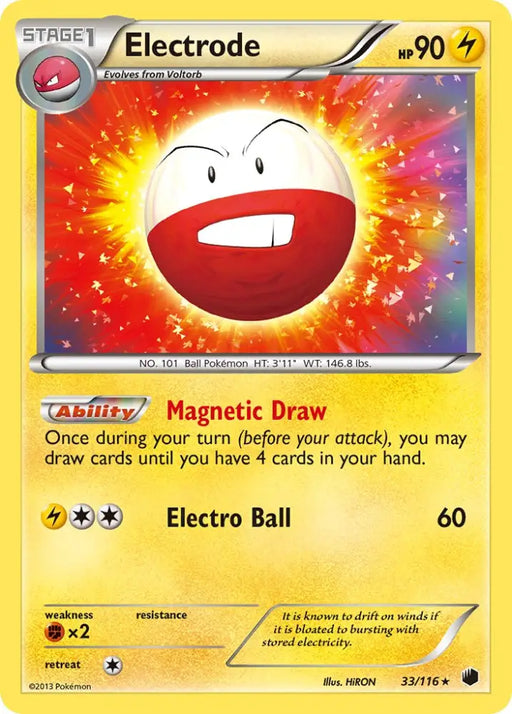 Electrode (33/116) (Theme Deck Exclusive) [Black & White: Plasma Freeze] - Pokemon Single