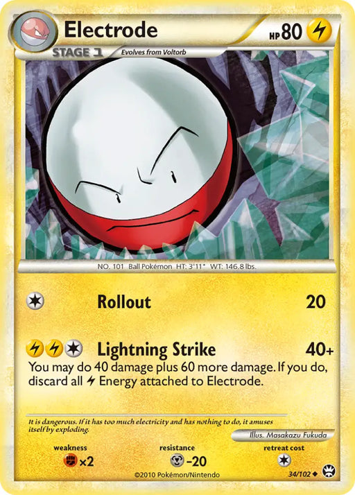 Electrode (34/102) [HeartGold & SoulSilver: Triumphant] - Pokemon Single