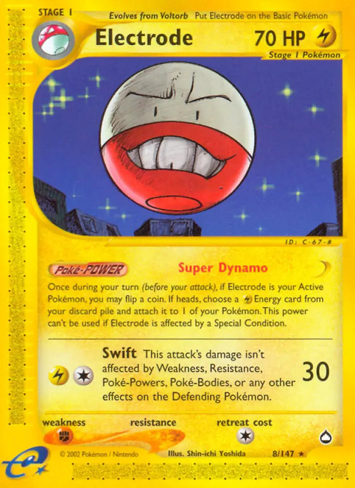Electrode (8/147) [Aquapolis] - Pokemon Single