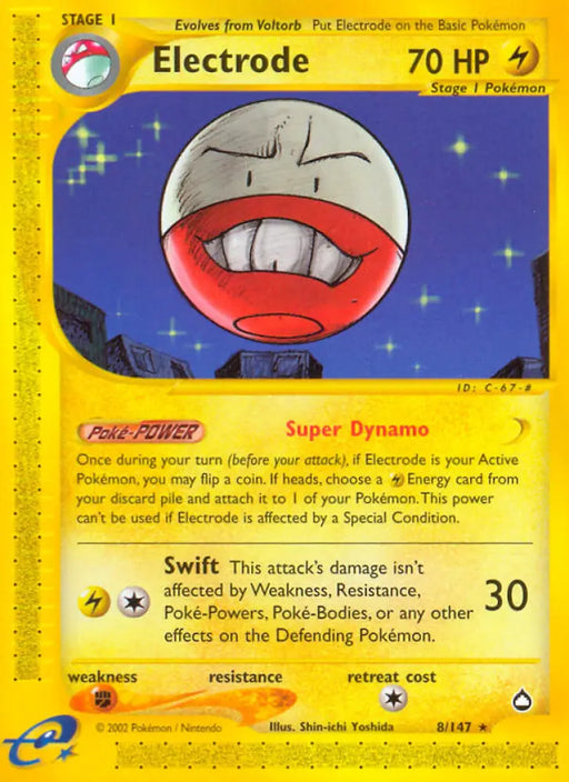 Electrode (8/147) [Aquapolis] - Pokemon Single
