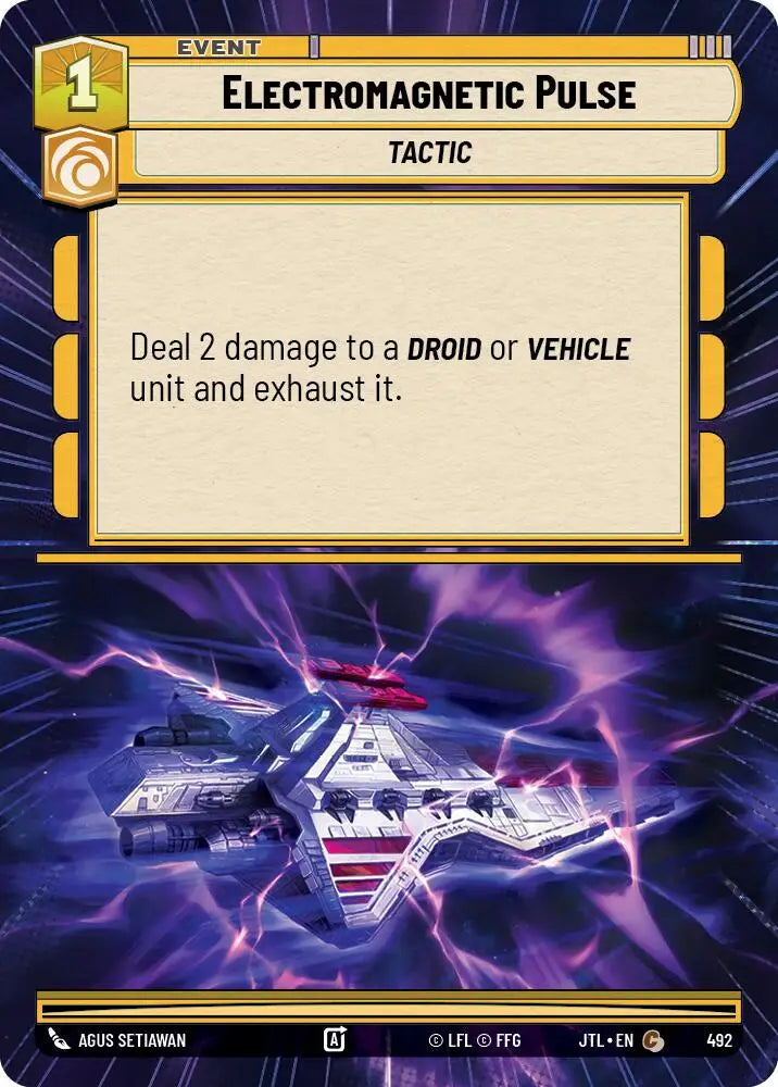 Electromagnetic Pulse (Hyperspace) (492) [Jump to Lightspeed] - Star Wars: Unlimited Single
