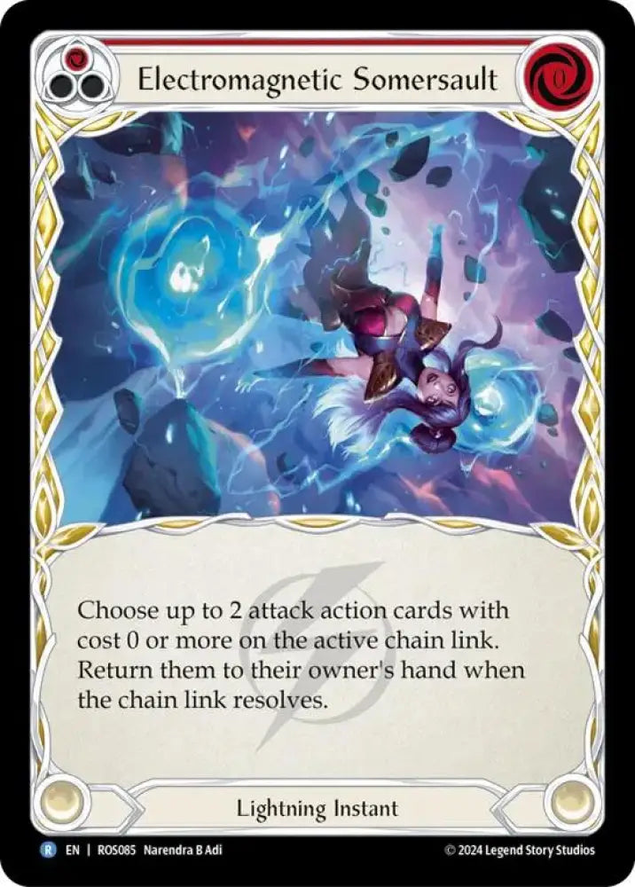 Electromagnetic Somersault (Red) [Rosetta] Rainbow Foil - Flesh And Blood Single