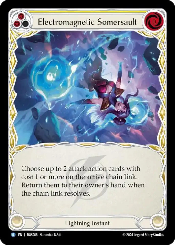 Electromagnetic Somersault (Yellow) [Rosetta] Rainbow Foil - Flesh And Blood Single