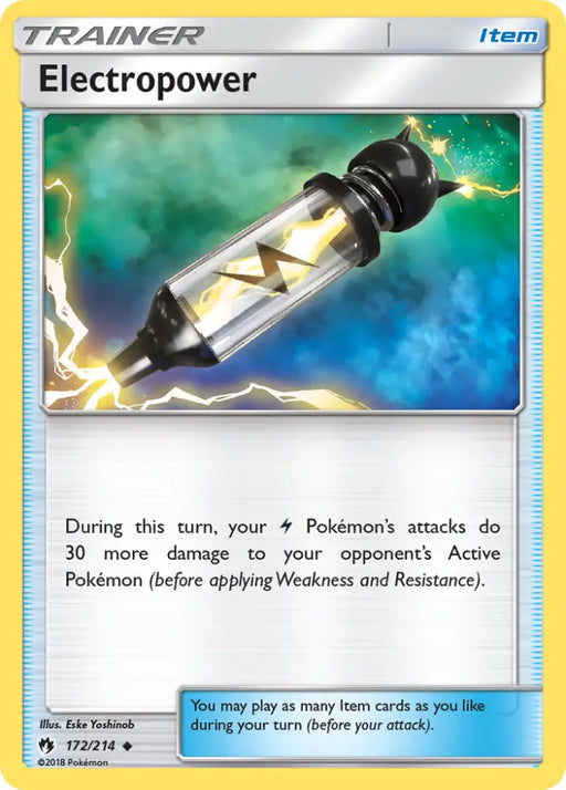 Electropower (172/214) [Sun & Moon: Lost Thunder] - Pokemon Single