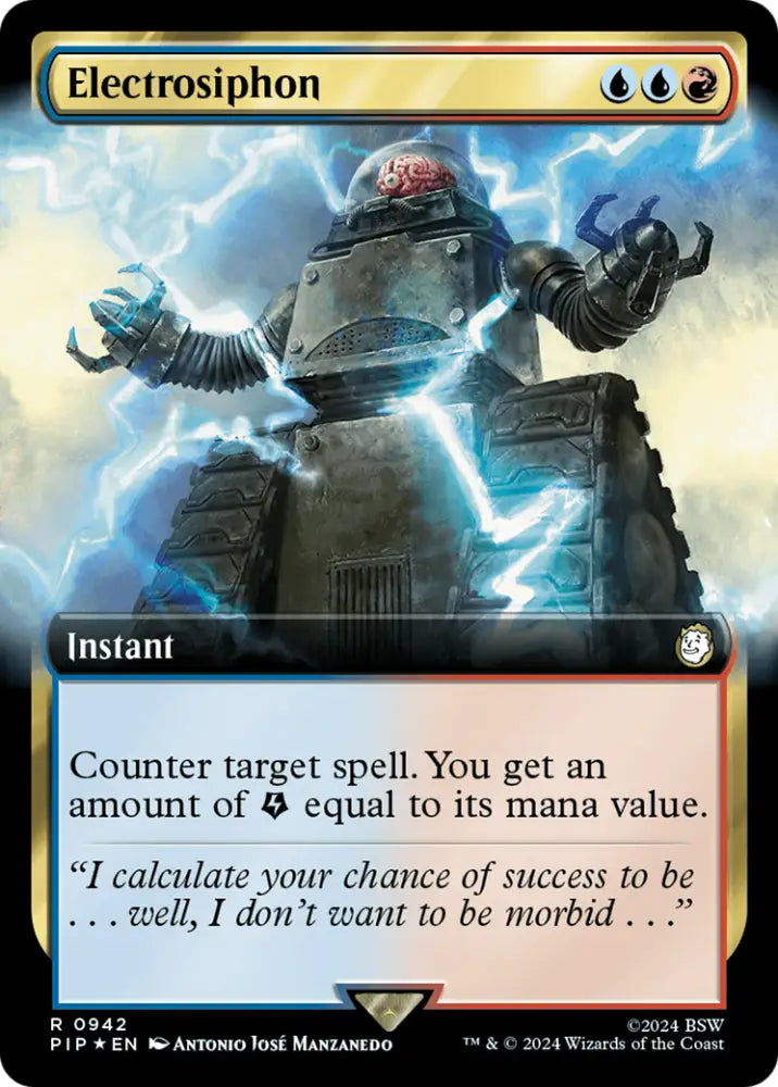 Electrosiphon (Extended Art) (Surge Foil) [Fallout] - MTG Single