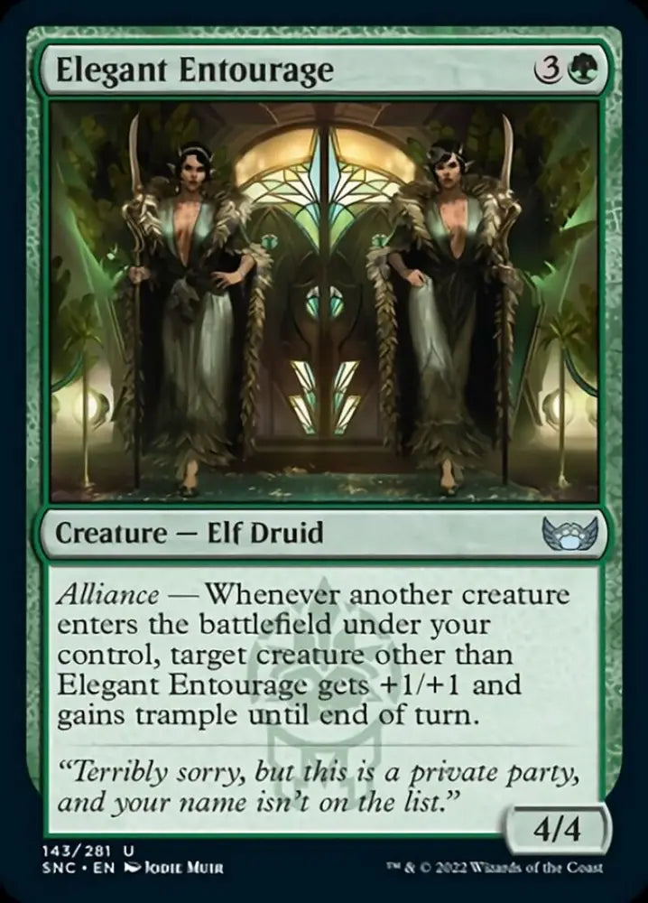 Elegant Entourage [Streets of New Capenna] - MTG Single
