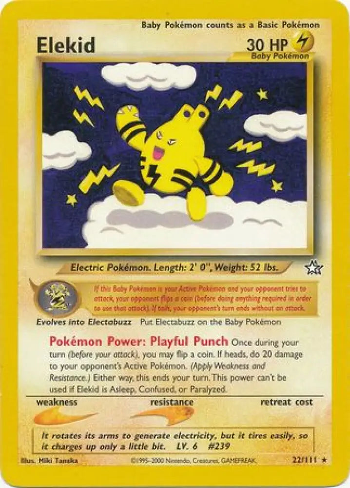 Elekid (22/111) [Neo Genesis Unlimited] - Pokemon Single