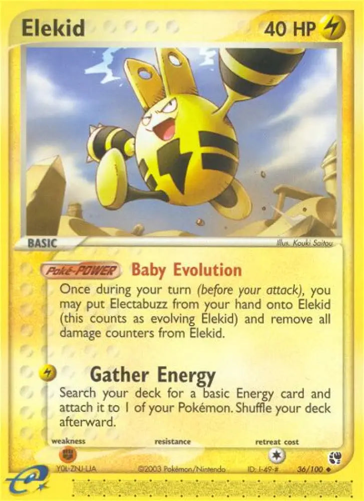 Elekid (36/100) [EX: Sandstorm] - Pokemon Single