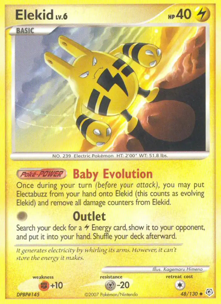 Elekid (48/130) [Diamond & Pearl: Base Set] - Pokemon Single