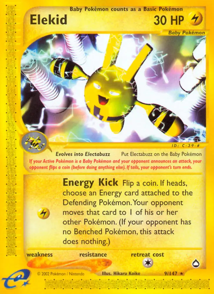 Elekid (9/147) [Aquapolis] - Pokemon Single