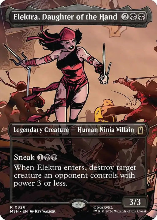 Elektra, Daughter of the Hand (Borderless) (326) [Marvel Super Heroes]
