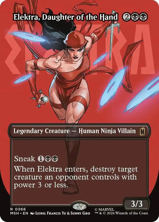 Elektra, Daughter of the Hand (Borderless) (366) [Marvel Super Heroes]