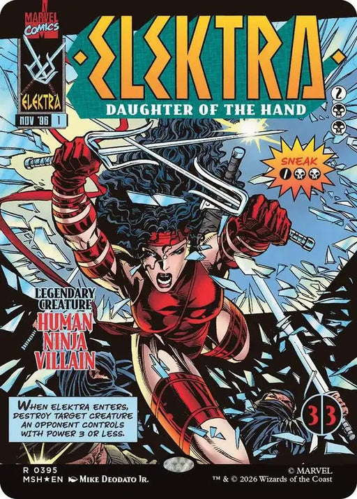 Elektra, Daughter of the Hand (Borderless) (395) [Marvel Super Heroes]