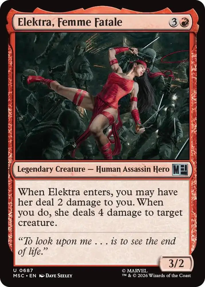 Elektra, Femme Fatale (687) [Marvel Super Heroes Commander]