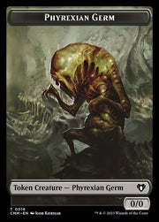 Elemental (0026) // Phyrexian Germ Double-Sided Token [Commander Masters Tokens] - MTG Single