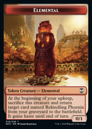 Elemental (018) // Copy Double-Sided Token [Streets of New Capenna Commander Tokens] - MTG Single