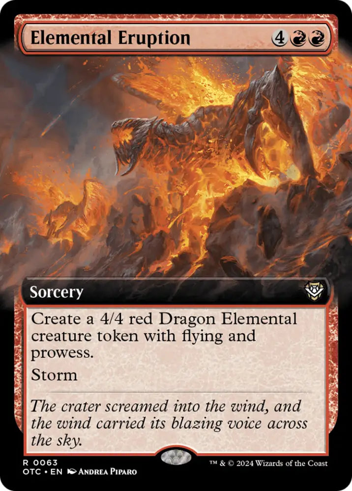 Elemental Eruption (Extended Art) [Outlaws of Thunder Junction Commander] - MTG Single