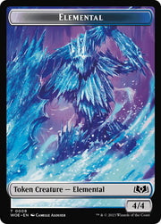 Elemental // Food (0010) Double-Sided Token [Wilds of Eldraine Tokens] - MTG Single