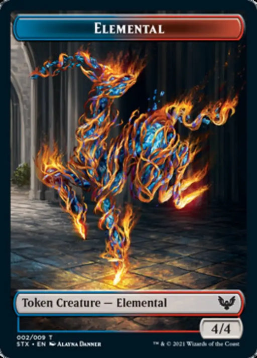 Elemental // Inkling Double-Sided Token [Strixhaven: School of Mages Tokens] - MTG Single