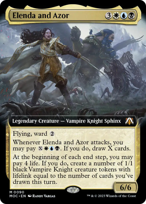 Elenda and Azor (Extended Art) [March of the Machine Commander] - MTG Single