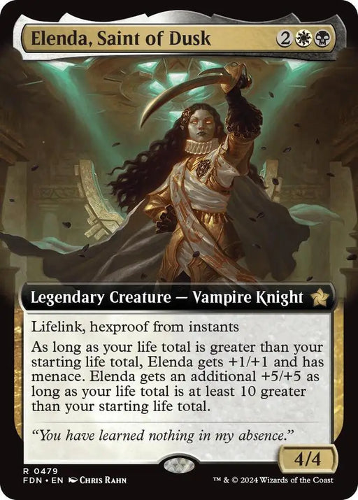 Elenda, Saint of Dusk (Extended Art) (479) [Foundations]