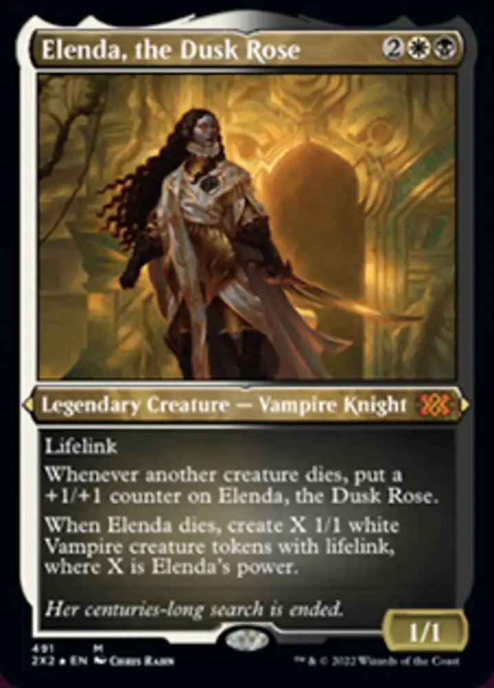 Elenda the Dusk Rose (Foil Etched) [Double Masters 2022] - MTG Single