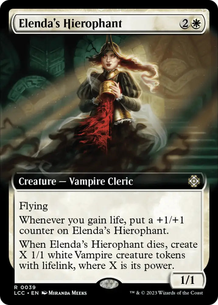Elenda’s Hierophant (Extended Art) [The Lost Caverns of Ixalan Commander] - MTG Single