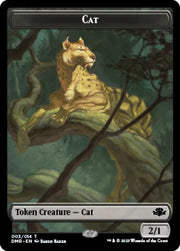Elephant // Cat (003) Double-Sided Token [Dominaria Remastered Tokens] - MTG Single