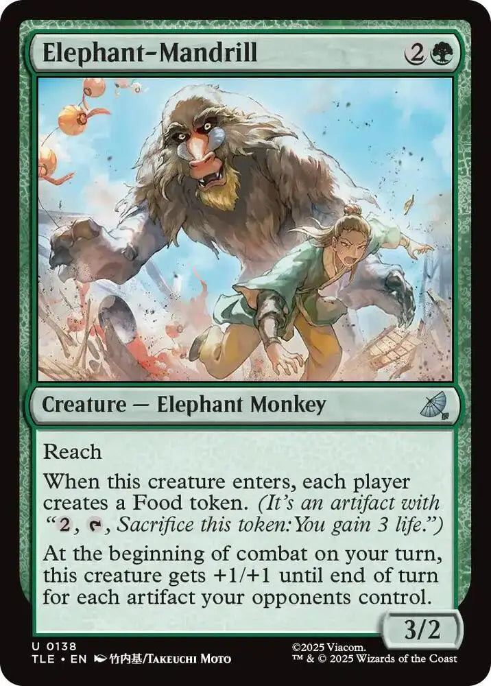 Elephant-Mandrill (138) [Avatar: The Last Airbender: Eternal-Legal]