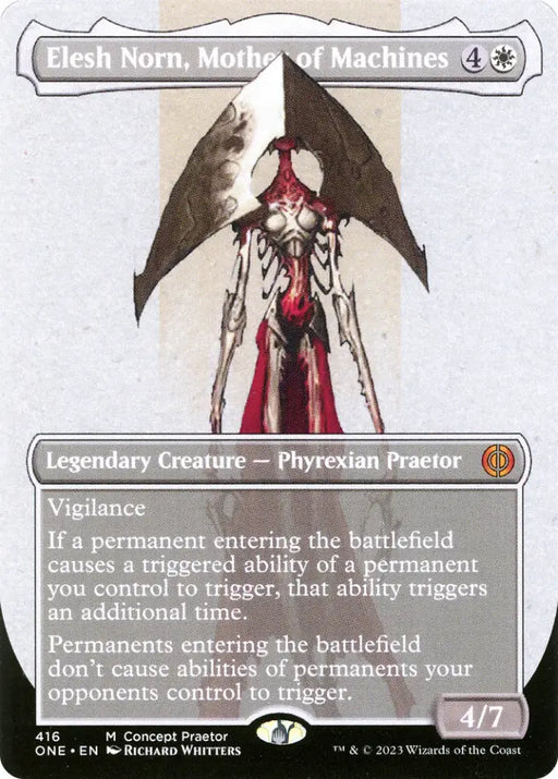 Elesh Norn Mother of Machines (Borderless Concept Praetors) [Phyrexia: All Will Be One] - MTG Single