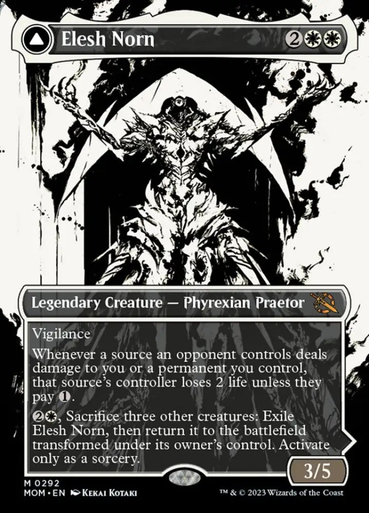 Elesh Norn // The Argent Etchings (Showcase Planar Booster Fun) [March of the Machine] - MTG Single
