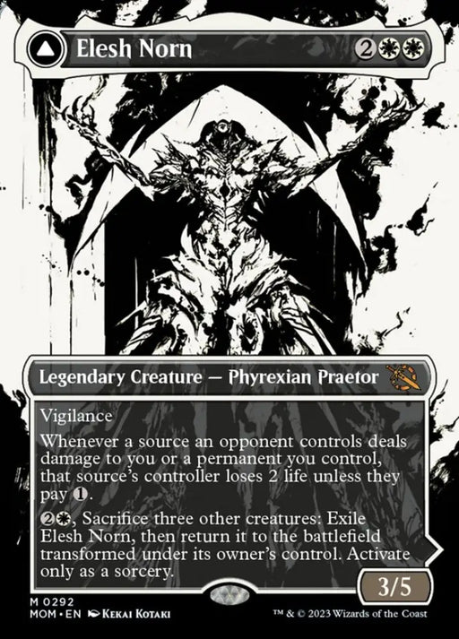 Elesh Norn // The Argent Etchings (Showcase Planar Booster Fun) [March of the Machine] - MTG Single