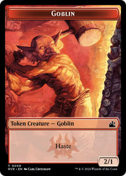Elf Knight // Goblin (0009) Double-Sided Token [Ravnica Remastered Tokens] - MTG Single