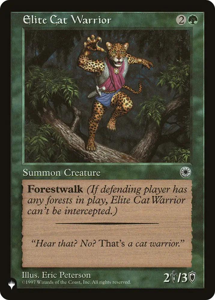 Elite Cat Warrior (Flavor Text) [The List] - MTG Single