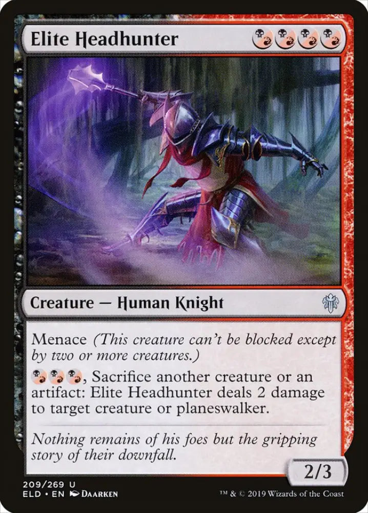 Elite Headhunter [Throne of Eldraine] - MTG Single