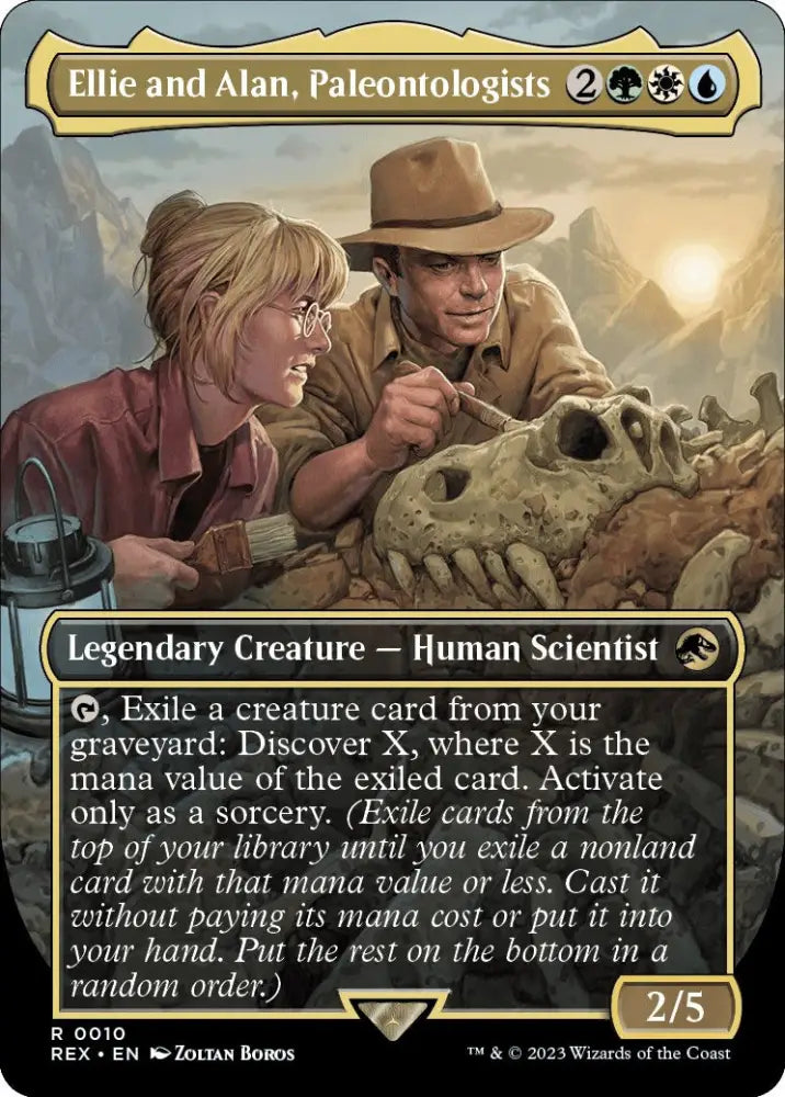 Ellie and Alan Paleontologists (Borderless) [Jurassic World Collection] - MTG Single