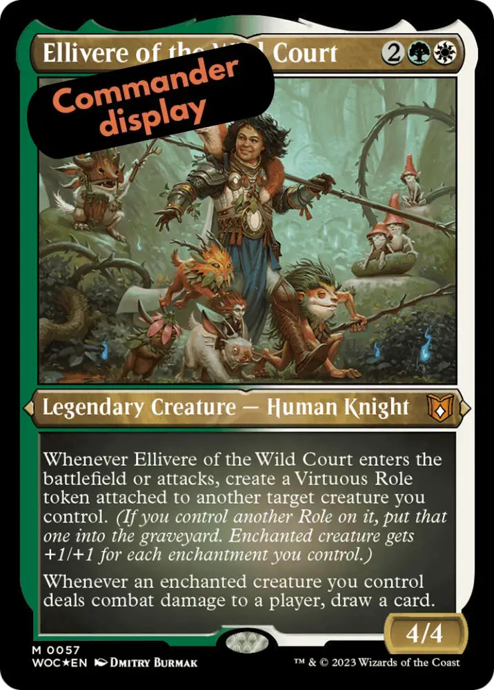 Ellivere of the Wild Court (Display Commander) [Wilds of Eldraine Commander] - MTG Single