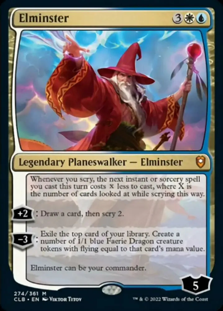 Elminster [Commander Legends: Battle for Baldur’s Gate] - MTG Single