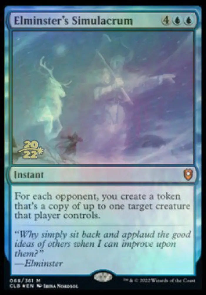 Elminster’s Simulacrum [Commander Legends: Battle for Baldur’s Gate Prerelease Promos] - MTG Single