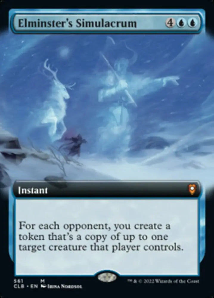 Elminster’s Simulacrum (Extended Art) [Commander Legends: Battle for Baldur’s Gate] - MTG Single