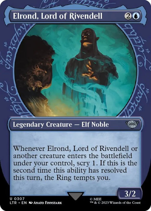 Elrond Lord of Rivendell (Showcase Ring Frame) [The Lord of the Rings: Tales of Middle-Earth] - MTG Single