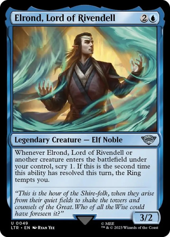 Elrond Lord of Rivendell [The Lord of the Rings: Tales of Middle-Earth] - MTG Single