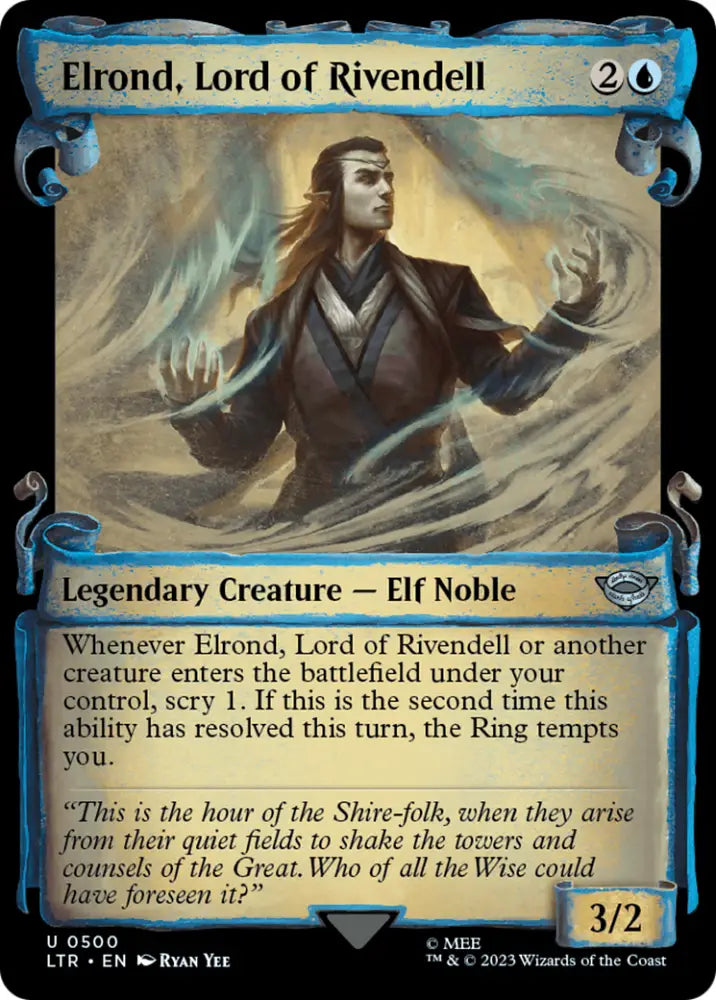 Elrond Lord of Rivendell [The Lord of the Rings: Tales of Middle-Earth Showcase Scrolls] - MTG Single