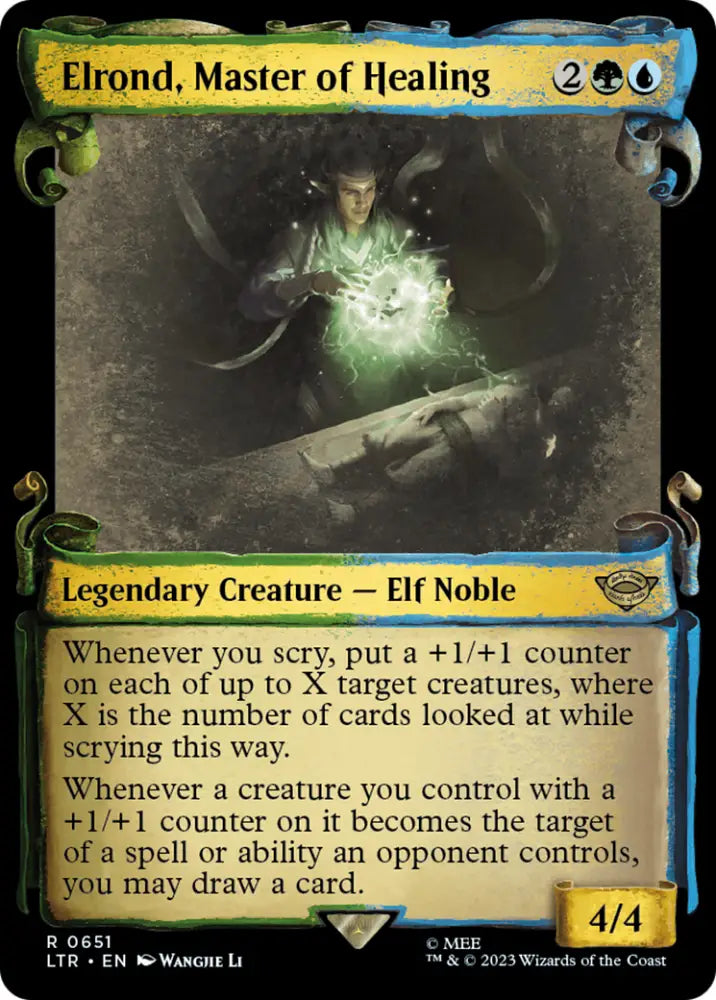 Elrond Master of Healing [The Lord of the Rings: Tales of Middle-Earth Showcase Scrolls] - MTG Single