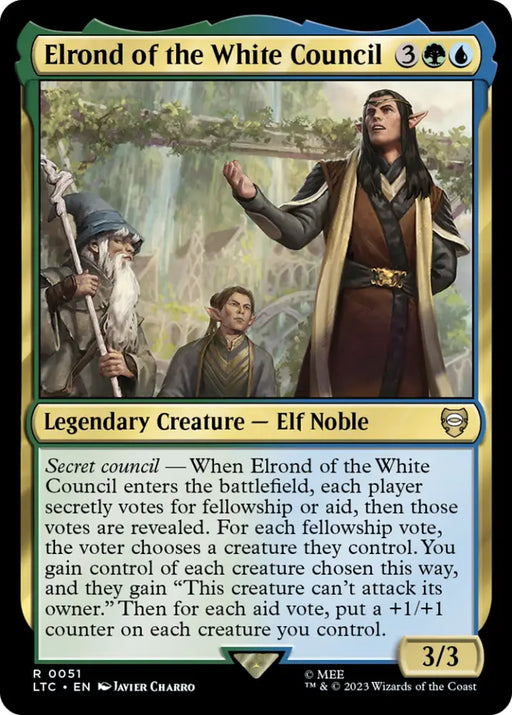 Elrond of the White Council [The Lord of the Rings: Tales of Middle-Earth Commander] - MTG Single